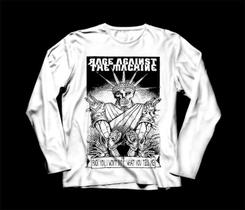 Camiseta Manga Longa Masculina Rage Against The Machine Ratm