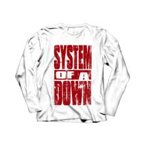 Camiseta Manga Longa Masculina System Of A Down