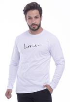 Camiseta Manga Longa Masculina TechMalhas estampa Livrii uso casual