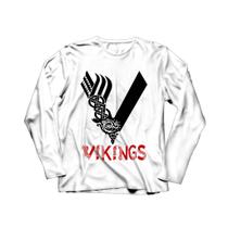 Camiseta Manga Longa Masculina Vikings Série