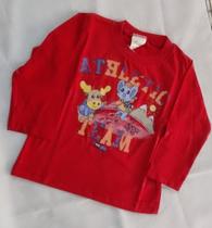 Camiseta manga longa masculino infantil