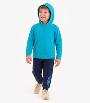 Camiseta Manga Longa Masculino Infantil Select Azul