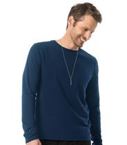 Camiseta Manga Longa Meia Malha Diametro Azul Camiseta Manga Longa Meia Malha Diametro Azul