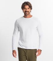 Camiseta Manga Longa Meia Malha Diametro Branco Camiseta Manga Longa Meia Malha Diametro Branco