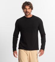 Camiseta Manga Longa Meia Malha Diametro Preto Camiseta Manga Longa Meia Malha Diametro Preto