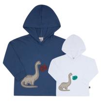 Camiseta Manga Longa Meia Malha Infantil Masculino Pulla Bulla