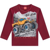 Camiseta Manga Longa Meia Malha Masculina Infantil - Kyly Camiseta Manga Longa Meia Malha Masculina Infantil - Kyly