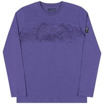 Camiseta Manga Longa Meia Malha - Roxa - Lamon Camiseta Manga Longa Meia Malha - Roxa - Lamon