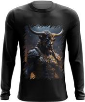 Camiseta Manga Longa Minotauro Criatura Fera Mitologia 1