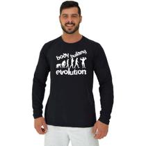 Camiseta Manga Longa Moletinho MXD Conceito Bodybuilding Evolution