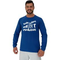 Camiseta Manga Longa Moletinho MXD Conceito Bodybuilding Evolution