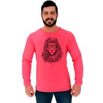 Camiseta Manga Longa Moletinho MXD Conceito Lion Camiseta Manga Longa Moletinho MXD Conceito Lion
