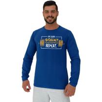 Camiseta Manga Longa Moletinho MXD Conceito Squat Repeat