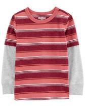 Camiseta Manga Longa OshKosh Listradinho Menino - Confortável e Estilosa Camiseta Manga Longa OshKosh Listradinho Menino - Confortável e Estilosa