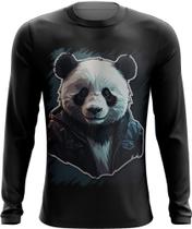 Camiseta Manga Longa Panda Com Roupa Estilosa 9