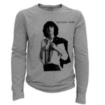 Camiseta manga longa - Patti Smith - Horses.