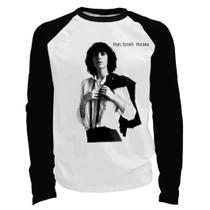 Camiseta manga longa - Patti Smith - Horses.