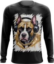 Camiseta Manga Longa Pitbull com Headphones 5