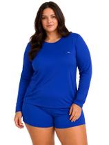 Camiseta Manga Longa Proteção UV FPS50 Feminino Plus Size Camiseta Manga Longa Proteção UV FPS50 Feminino Plus Size
