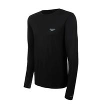 Camiseta Manga Longa Protection Masculina Preta Speedo Camiseta Manga Longa Protection Masculina Preta Speedo