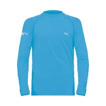 Camiseta Manga Longa Puma Proteção Solar UV50+ Infantil - Azul Claro - 06 Camiseta Manga Longa Puma Proteção Solar UV50+ Infantil - Azul Claro - 06
