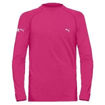 Camiseta Manga Longa Puma Proteção Solar UV50+ Infantil - Rosa - 04 Camiseta Manga Longa Puma Proteção Solar UV50+ Infantil - Rosa - 04