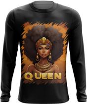 Camiseta Manga Longa Rainha Africana Queen Afric 4