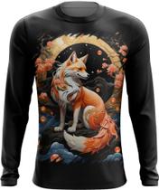 Camiseta Manga Longa Raposa Japonesa Kitsune Lenda 2