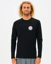 Camiseta manga longa Rip Curl Logo Black