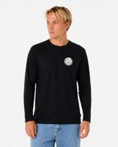 Camiseta manga longa rip curl wettie passage icon black Camiseta manga longa rip curl wettie passage icon black