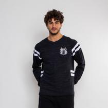 Camiseta Manga Longa Santos Oficial Escudo Camiseta Manga Longa Santos Oficial Escudo