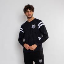 Camiseta Manga Longa Santos Oficial Escudo Camiseta Manga Longa Santos Oficial Escudo