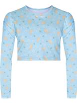 Camiseta Manga Longa Selene Beachwear 30125.001 Infantil Estampada UV 50+ Poliéster T. 10/14