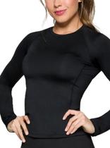 Camiseta Manga Longa Selene Sport 22005.001 Feminina Fitness Poliamida T. P/GG Camiseta Manga Longa Selene Sport 22005.001 Feminina Fitness Poliamida T. P/GG