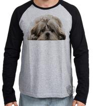 Camiseta Manga Longa Shih-tzu Camiseta Manga Longa Shih-tzu
