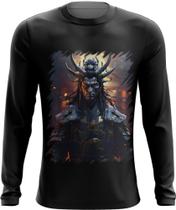 Camiseta Manga Longa Shogun Espectral Trevas Japão Era Edo 2