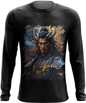 Camiseta Manga Longa Shogun Espectral Trevas Japão Era Edo 4