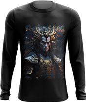 Camiseta Manga Longa Shogun Espectral Trevas Japão Era Edo 5