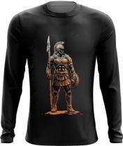 Camiseta Manga Longa Soldado Romano Império 19