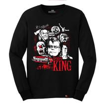 Camiseta Manga Longa Stephen King Filme Terror It A Coisa Camiseta Manga Longa Stephen King Filme Terror It A Coisa