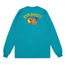 Camiseta Manga Longa Stranger Bark Dog Azul