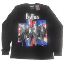 Camiseta Manga Longa The Beatles*/ The Beatles (bomber)
