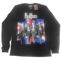 Camiseta Manga Longa The Beatles*/ The Beatles (bomber)