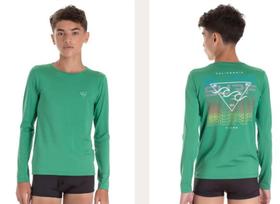Camiseta Manga Longa Uv 50+ Moda Praia Costão Verde Surf