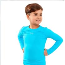 Camiseta Manga Longa Uv50 Praia Piscina Azul Tamanho 1 a 14 Camiseta Manga Longa Uv50 Praia Piscina Azul Tamanho 1 a 14