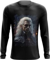 Camiseta Manga Longa Vampiro Noturno Sangue Morcego Lenda 1