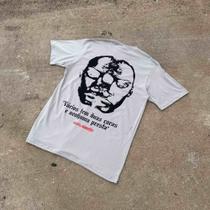 Camiseta Mano Fler Chronic Vários Tem Duas Caras e Nenhuma Presta Cinza