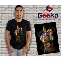 Camiseta Manopla Jóias do Infinito Vingadores Avengers Geeko