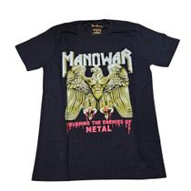 Camiseta Manowar Blusa Com Costas Banda de Rock Bo23046 Camiseta Manowar Blusa Com Costas Banda de Rock Bo23046