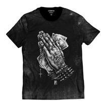 Camiseta Mão Orando Blessed Rock